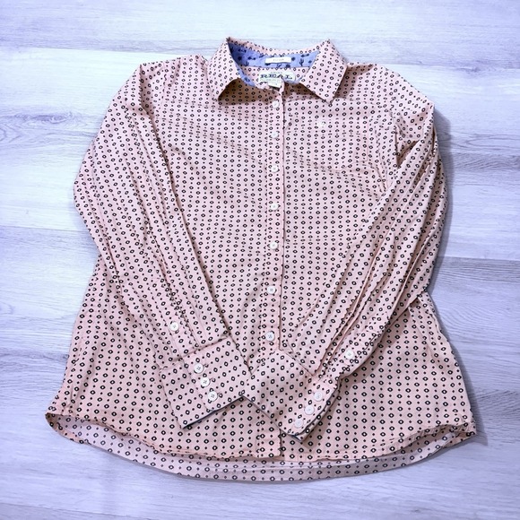 Ariat Tops - Ariat REAL Women's Fitted Geometric Button-Up Shirt Yellow Long Sleeve Size L